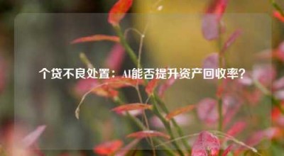 个贷不良处置：AI能否提升资产回收率？