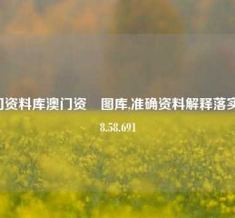 澳门资料库澳门资枓图库,准确资料解释落实版58.58.691