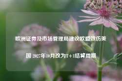 欧洲证券及市场管理局建议欧盟效仿美国 2027年10月改为T+1结算周期-第1张图片-贸易