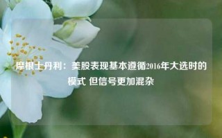 摩根士丹利：美股表现基本遵循2016年大选时的模式 但信号更加混杂