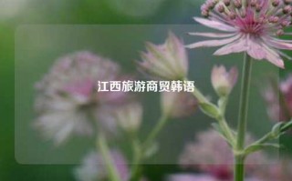 江西旅游商贸韩语