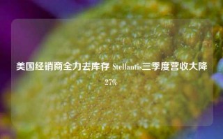 美国经销商全力去库存 Stellantis三季度营收大降27%