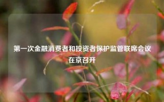 第一次金融消费者和投资者保护监管联席会议在京召开