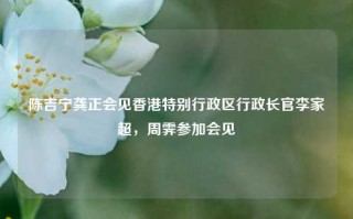 陈吉宁龚正会见香港特别行政区行政长官李家超，周霁参加会见