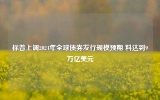 标普上调2024年全球债券发行规模预期 料达到9万亿美元