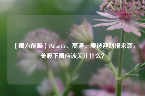 【周六前瞻】Palantir、高通、爱彼迎财报来袭，美股下周应该关注什么？-第1张图片-贸易