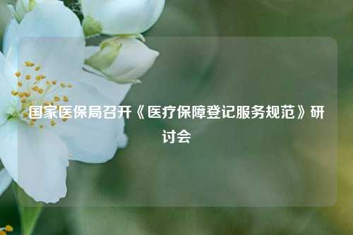 国家医保局召开《医疗保障登记服务规范》研讨会-第1张图片-贸易