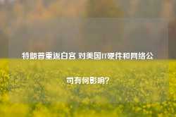 特朗普重返白宫 对美国IT硬件和网络公司有何影响？-第1张图片-贸易